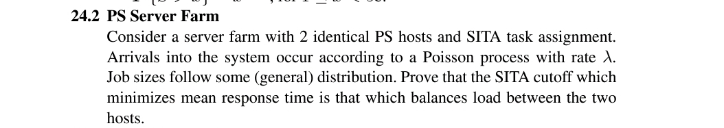  24.2 PS Server Farm Consider a server farm with 2 identical