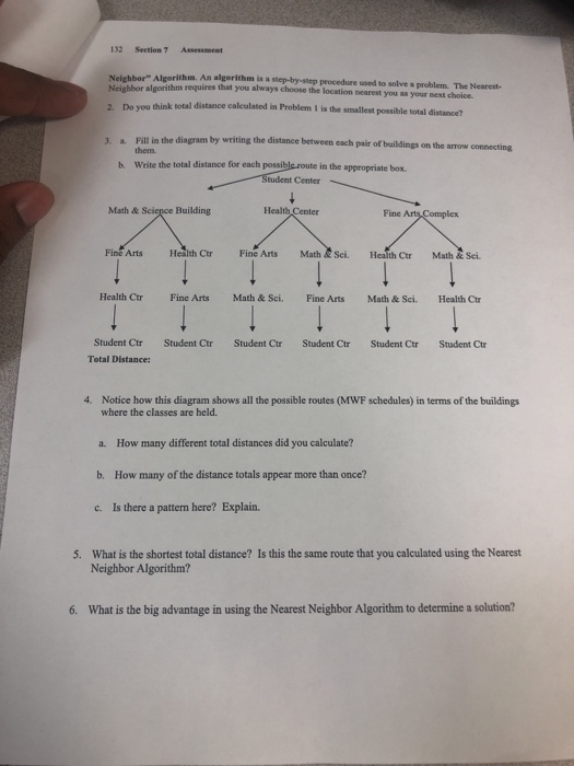  112 Section 7 Assessment Nelabar Algorithm. An algorithm is a step-by-step