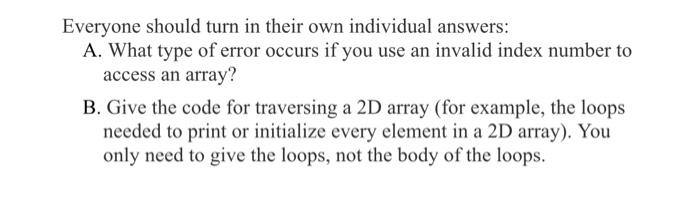 of similar code that would print the first two elements (both elements