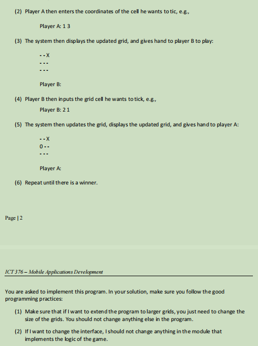 class together): Key pointers: (1) Make sure that if I want to