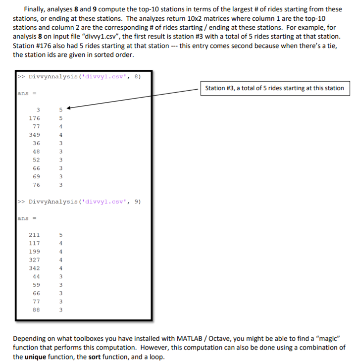 basic analysis of their ridership data. In particular your task is to