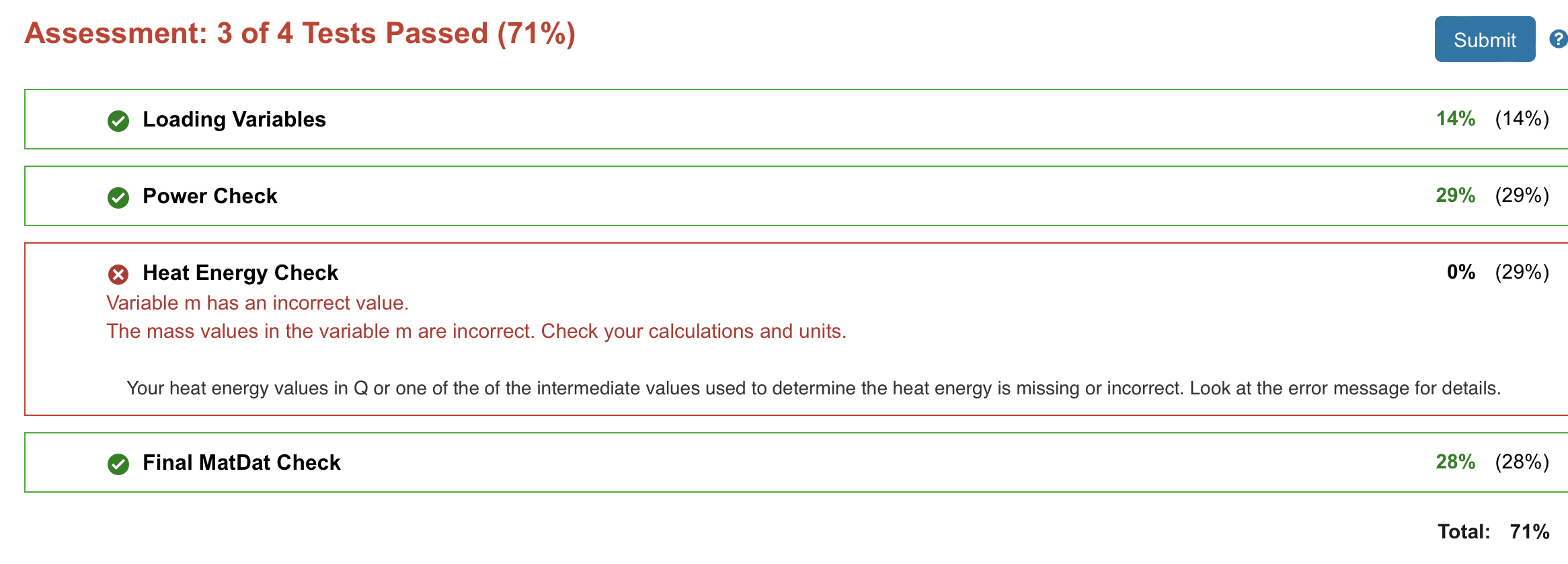 ERROR. WOULD UPVOTE IF IT WORKS. THANK YOU. load('LiquidDat.mat'); \% load MatDat