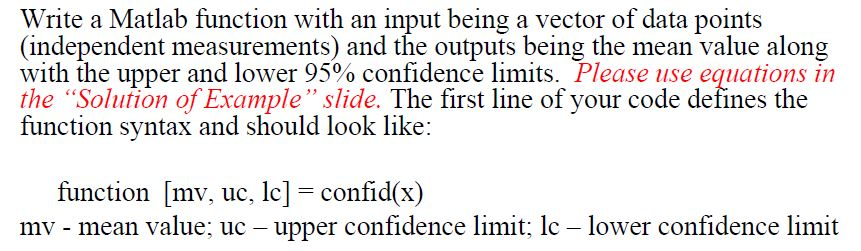  Test the function with x = [19.1, 22.2, 16.9, 19.4, 20.2,