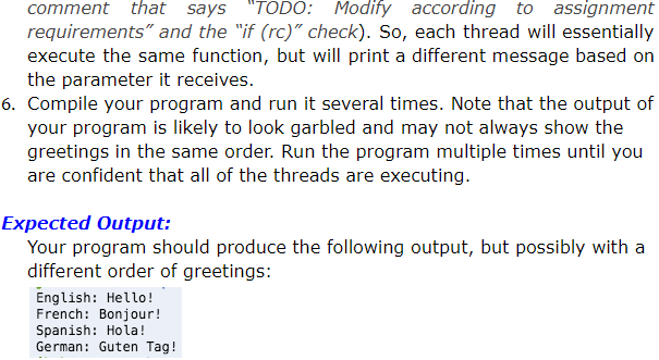 { pthread_t id; int rc; cout int t = 23; rc =