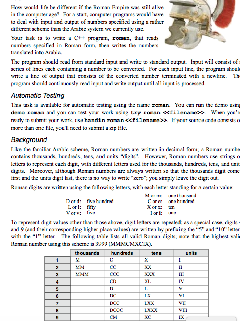  Level 1: Units-only numbers Begin by writing a program that converts