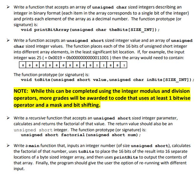 is to input an integer, calculate the factorial of that integer and