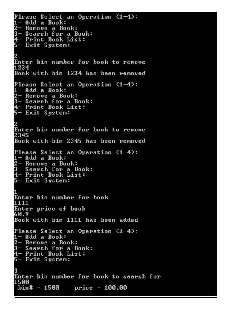 1-constant called MAXSIZE ( max number of books stored) equal to 100.