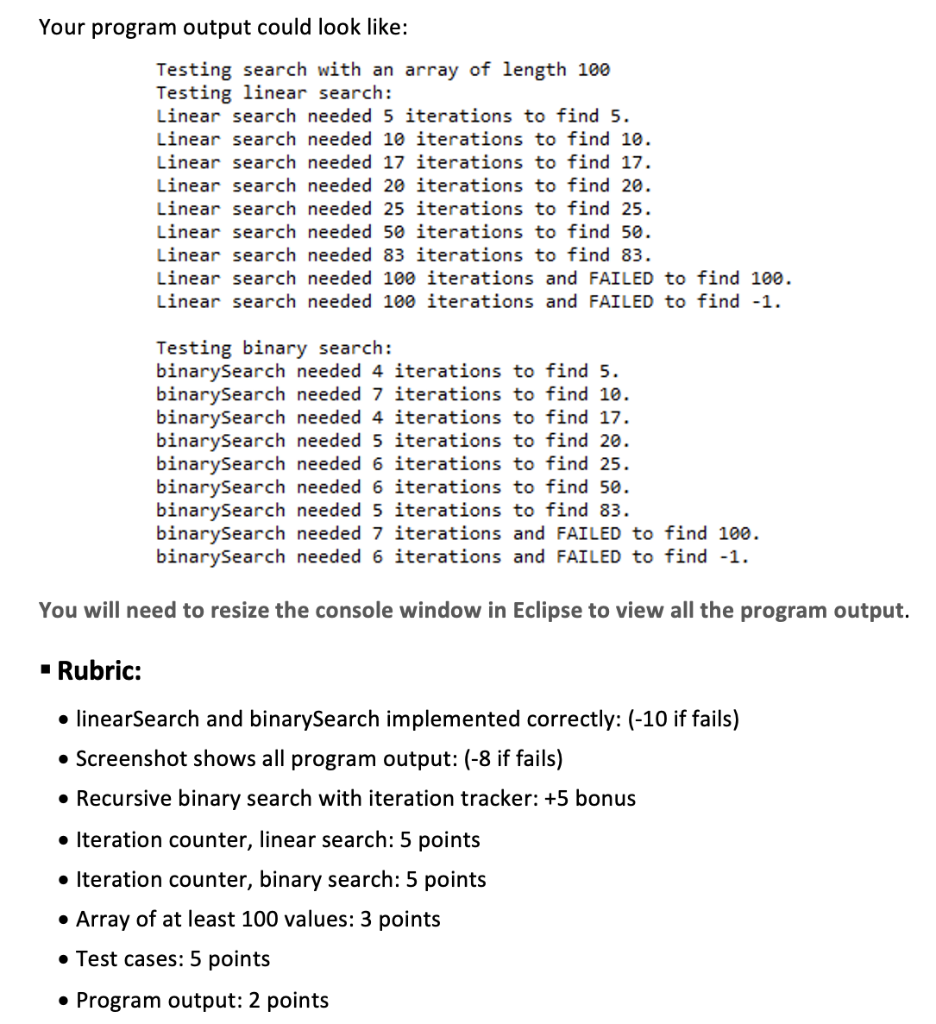 use an iterative or recursive solution is up to you, but an