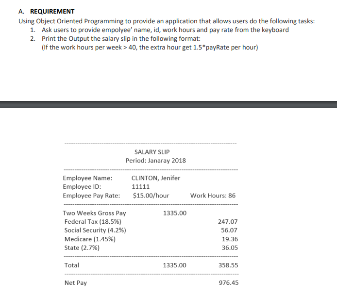 Hello, will someone please complete this in Java please and email to