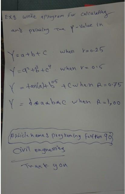 Fortran 90 - R = 0.25 R = 0.5 Ty= a+b+c y