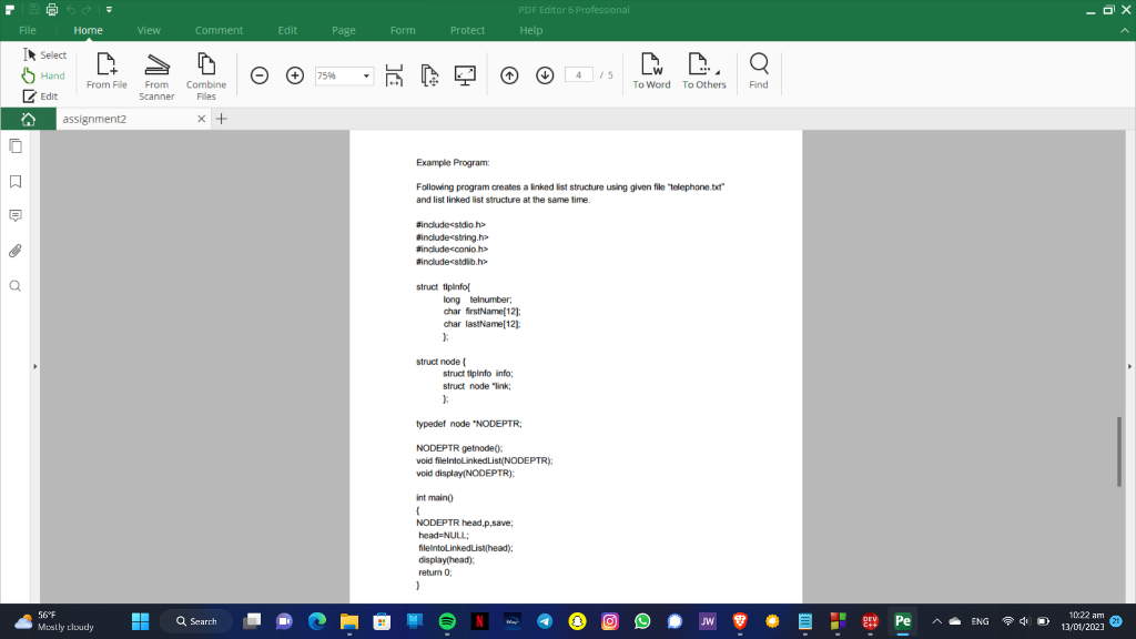 system of the subscribers have the following information felds. Telephone number, Name,