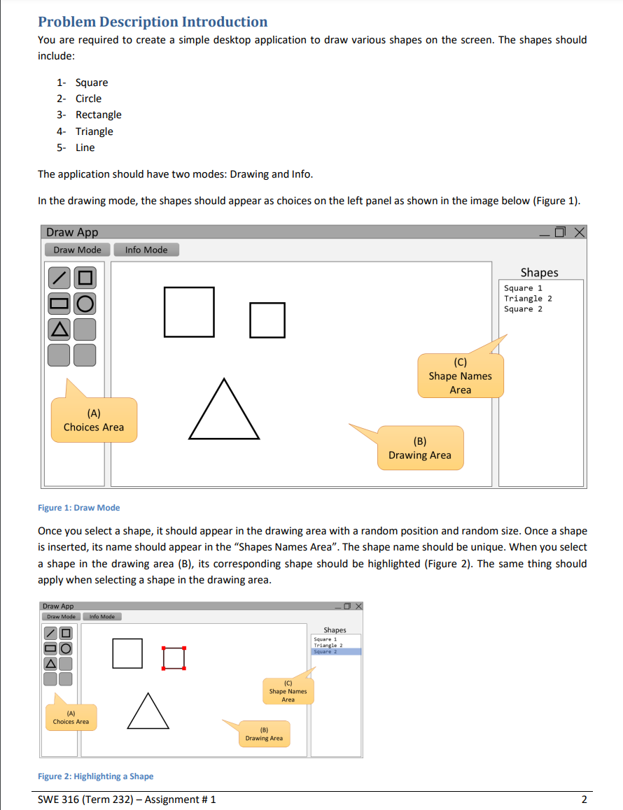  Problem Description Introduction You are required to create a simple desktop
