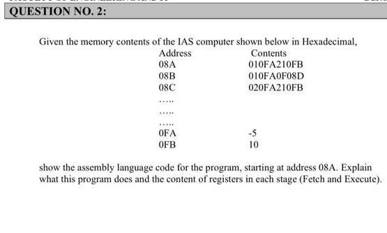  write the assemply code for the program and explain its work