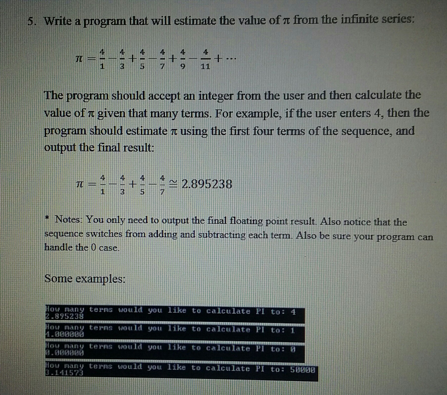  Programming in C language to be run on code blocks 5.