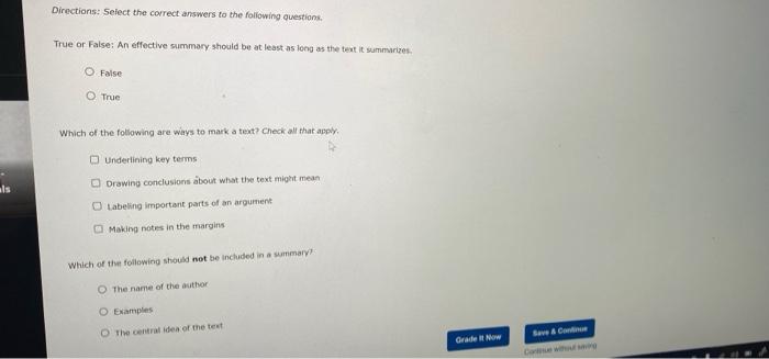 any of the following Highlighting or undersining key terms and important passat