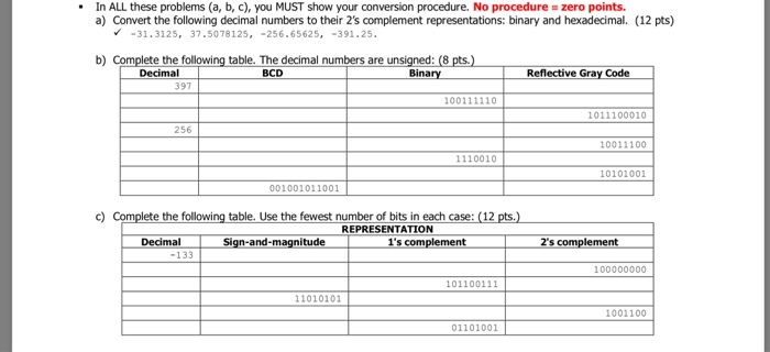  Solve part a,b,c In ALL these problems (a, b, c), you