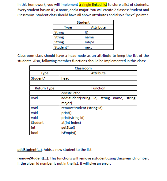  #include using namespace std; class listNode{ private: int value; listNode* next;