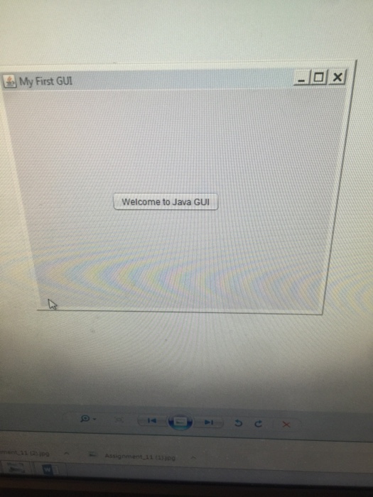 java program to create a GUI as shown in the attachment Due