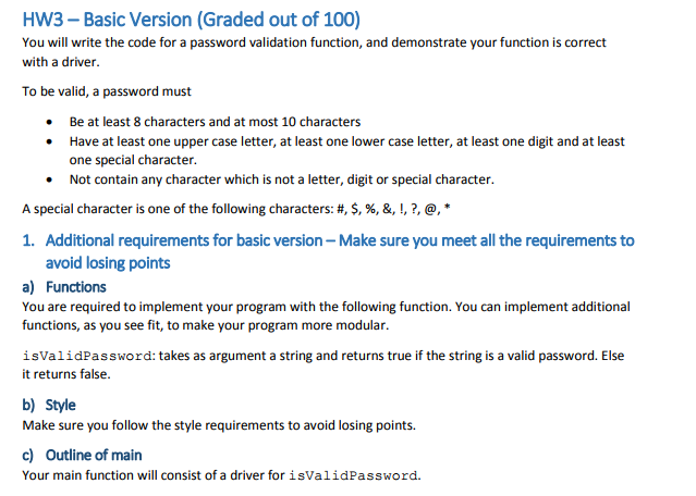 Please write a code (in C++) for the extra credit as well.