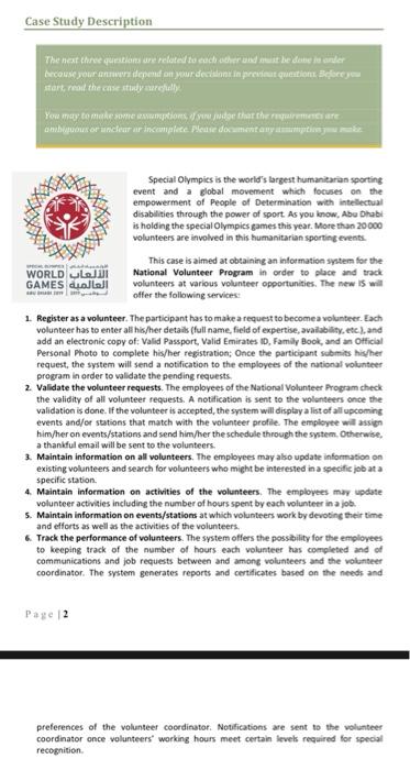 started there will WORLD GAMES Special Olympics is the world's largest humanitarian