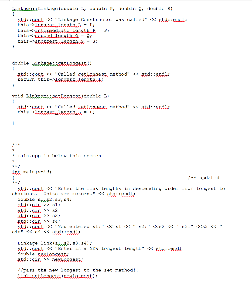 1: Pinned four-bar linkage with orange input link driven by motor Every