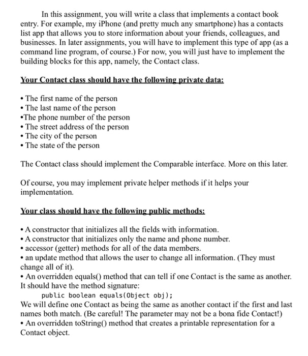  Java formats In this assignment, you will write a class that