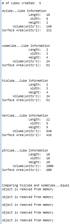 Let explore the cube interface, implementation and client driver. Take note of