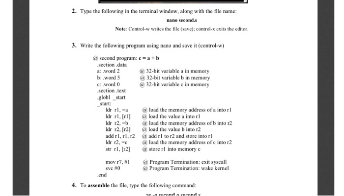 the same steps to edit, assemble, link, run, and debug the new