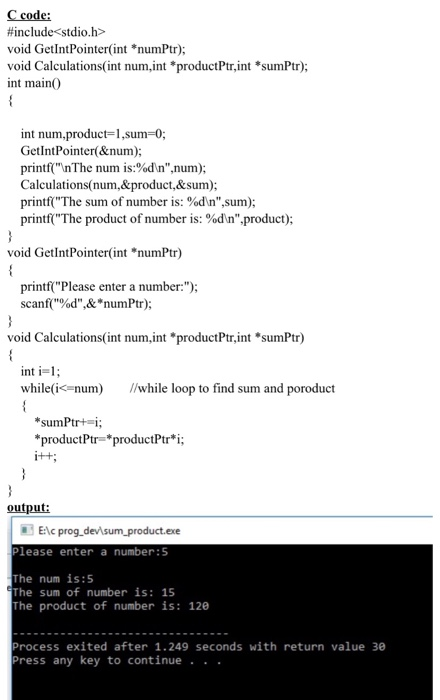  Please fix the below code. So the product is 1.0 and