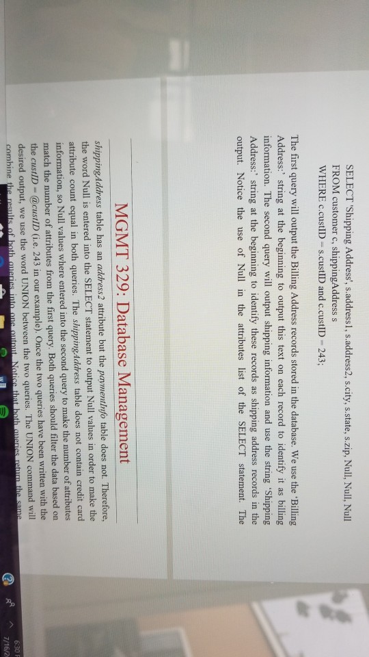 information. You are required to 1) gather and analyze requirements 2) design