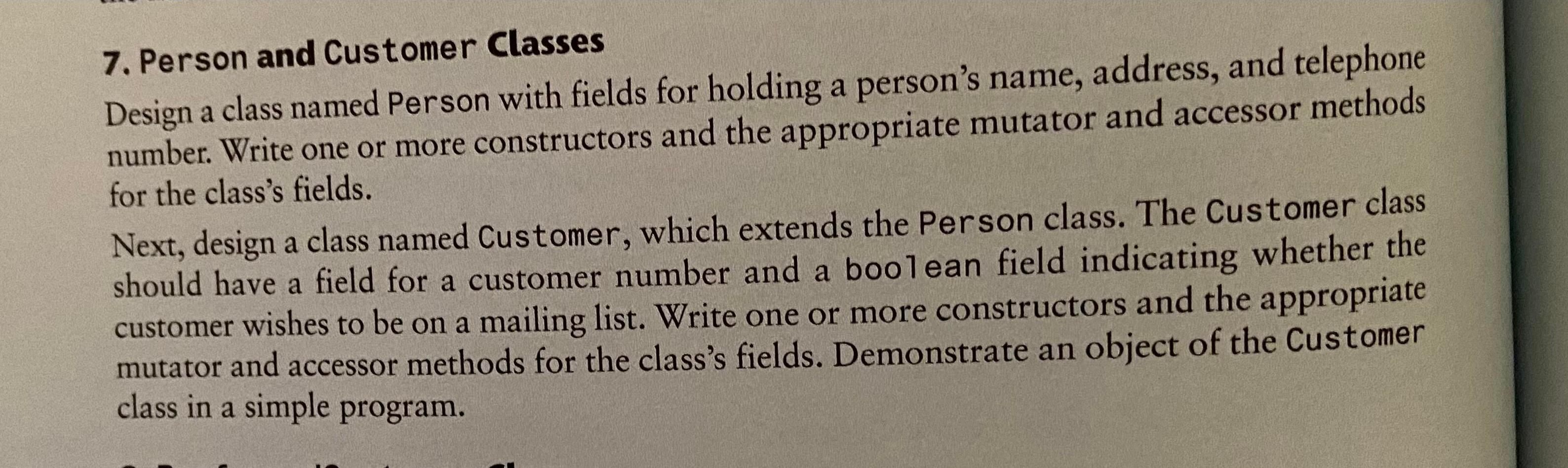 JAVA Enhance the code by adding an additional field to the Person