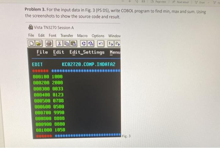  A Heads VD Problem 3. For the input data in Fig.