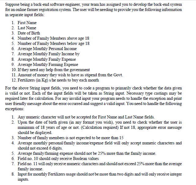  **Code must be in JAVA and add must add necessary comment