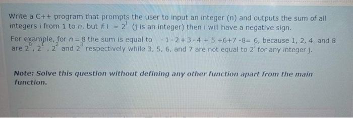  Write a C++ program that prompts the user to input an
