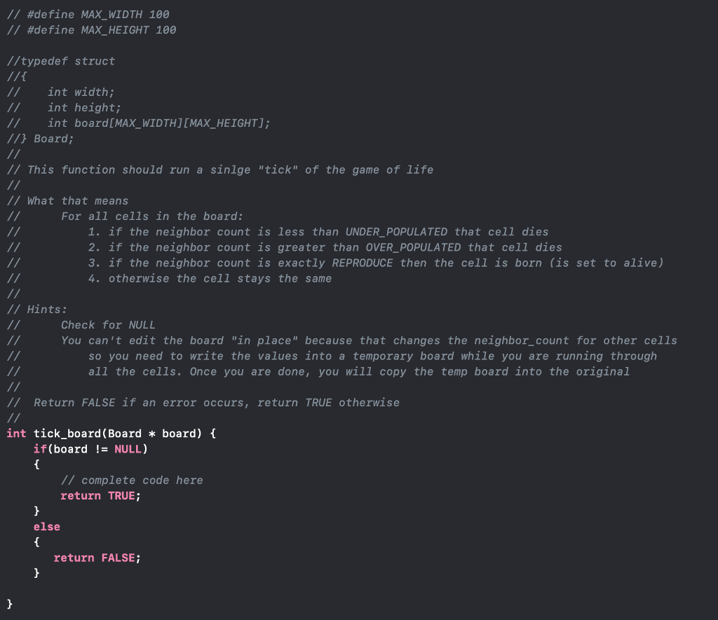// #define MAXWIDTH 100 - // #define MAXHEIGHT 100 //typedef struct