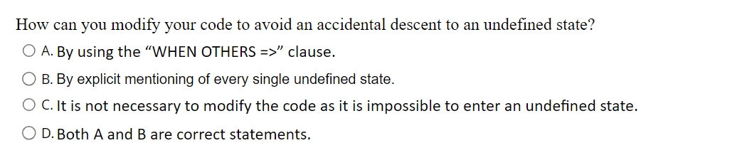  How can you modify your code to avoid an accidental descent
