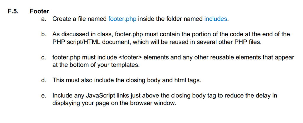link (use an empty link for now). b. Course post author, date