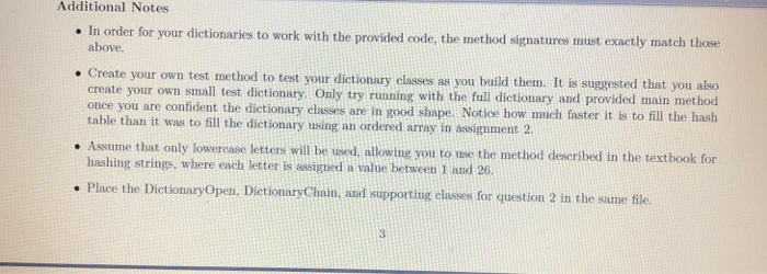 new implementations of a dictionary, to be used with the Scrabble word
