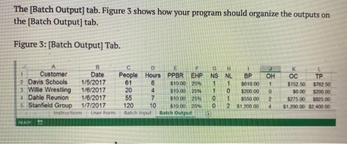 page, and output it to the batch output sheet as formatted in