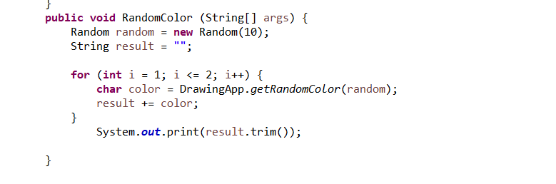 is my code: public void Rectangle(String[] args) { int maxRows = 6,