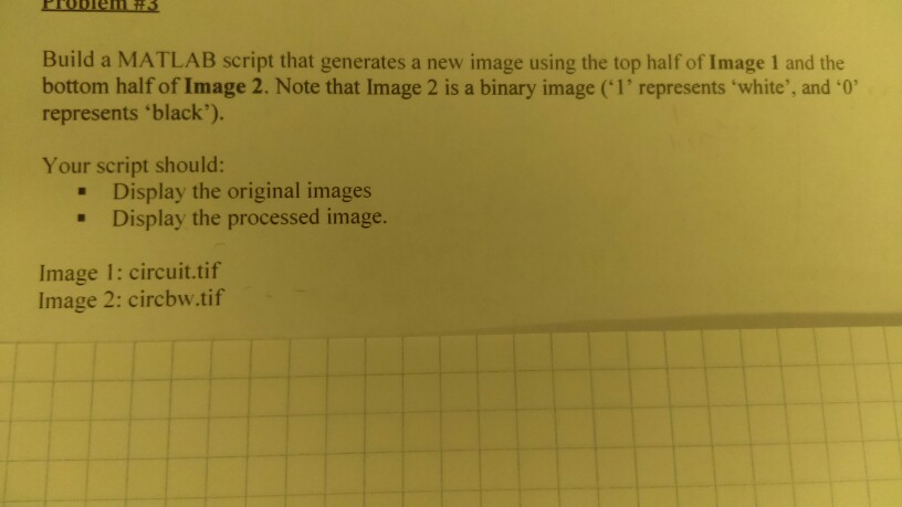  Build a MATLAB script that generates a new image using the