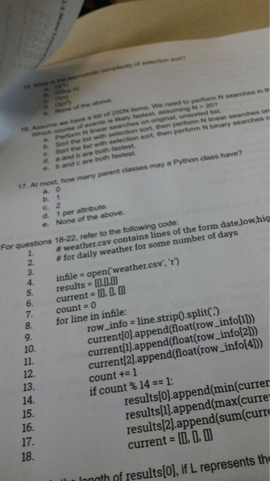  Python Assume we have a of 200N items. We need to