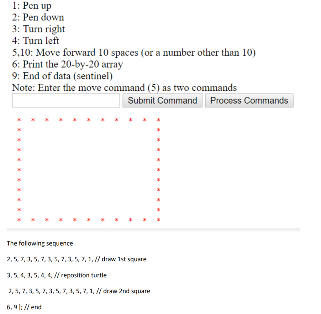 use two dimensional array to represent a floor of 20 x 20.