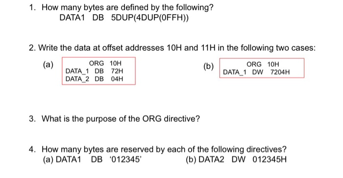 10 bytes of data. 10H, 11H, 12H, 13H, 14H, 15H, 16H, 17H,