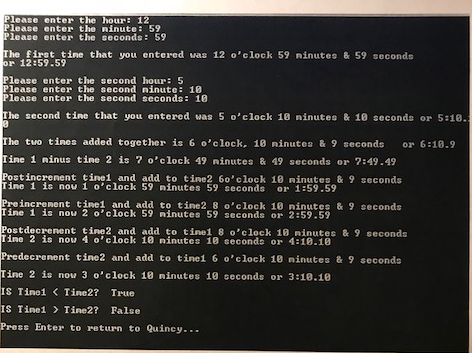 Design a class called Clock in C++. It must be seperated into