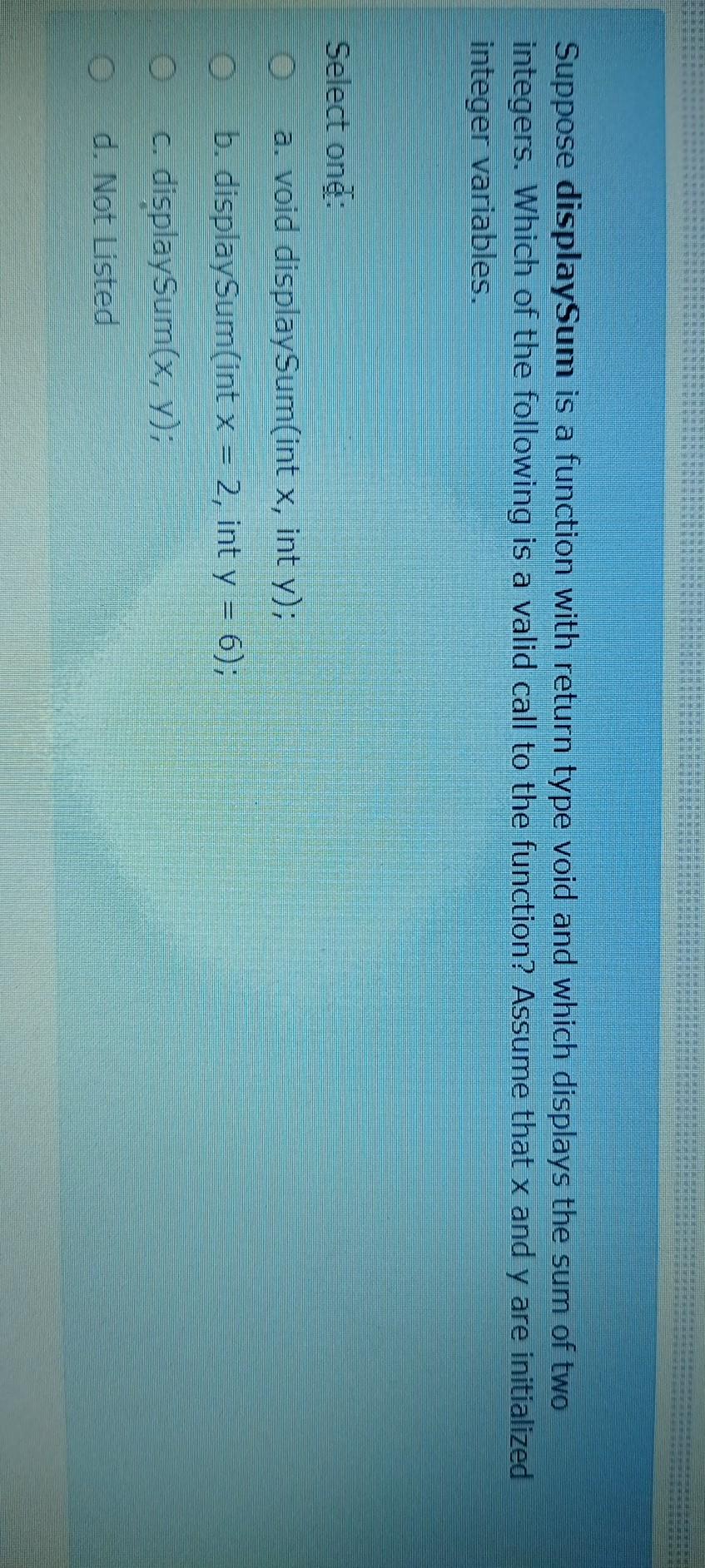 int fun(int n) { int i, sum=0; for(i=1;i=1) return n + fun(n-1);
