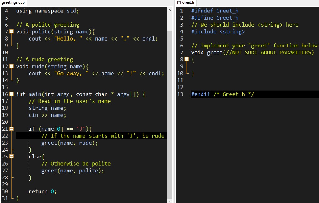 ask a user to type in their name and we provide a