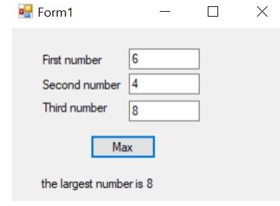  Write a VB program that takes three integers and prints the