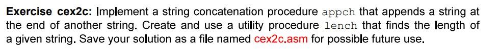 How to write a RISC-V assembly language for this exercise? Exercise cex2c: