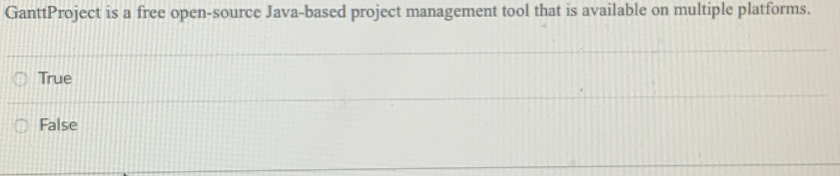  GanttProject is a free open-source Java-based project management tool that is